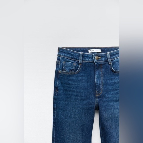 NWT Zara Z1975 High Rise Mini Flare Jeans - Picture 9 of 15